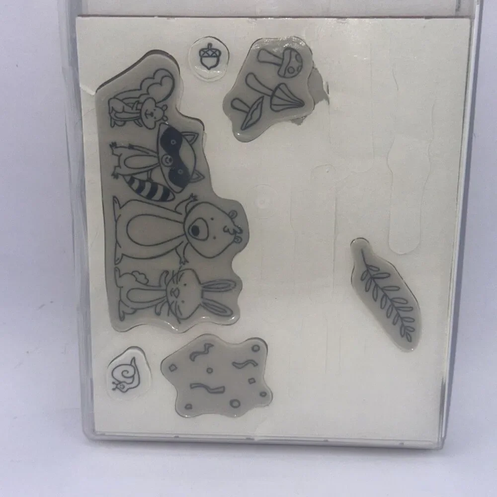 Stampin' Up! Rubber Cling Stamp Set We Must Celebrate (Retired) animals bunny
